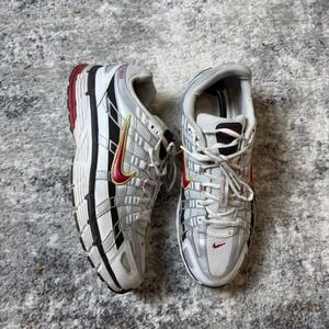 Nike P-6000 Bowerman Series White Varsity Red Gold Sneakers CD6404-102 Mens 13